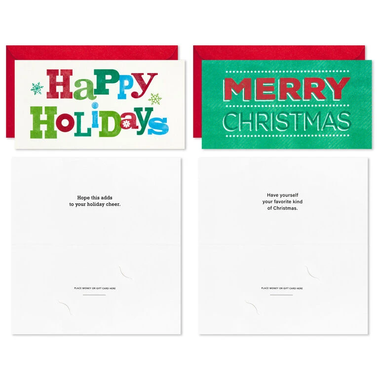 Hallmark Vintage Letterpress Money Holder Boxed Christmas Cards Assortment, Pack Of 36 5 Hallmark Vintage Letterpress Money Holder Boxed Christmas Cards Assortment, Pack Of 36 - Image 5