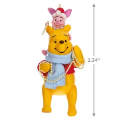Hallmark Disney Winnie The Pooh Trimming The Tree Together Ornament -Hallmark Winnie the Pooh and Piglet Keepsake Ornament 1899QXD6549 03