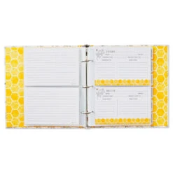 Hallmark Yellow Honeycomb Recipe Organizer Book 6 Hallmark Yellow Honeycomb Recipe Organizer Book -Hallmark Yellow Honeycomb Recipe Organizer Book 1TOG1031 03